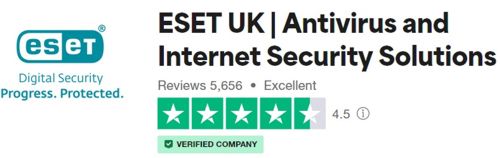 Trustpilot score 4.5 out of 5